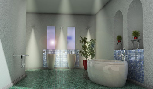 Kurs C4D - Ergebnisse aus dem Cinema 4D-Kurs - Innenraumvisualisierung - Ergebnis aus dem Einf�hrungskurs Architekturvisualisierung mit Cinema 4D 